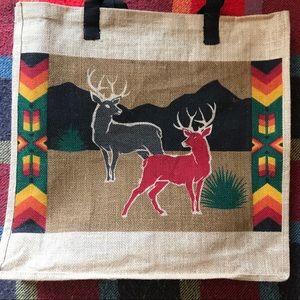 🦌Large Just Tote Bag with Deer